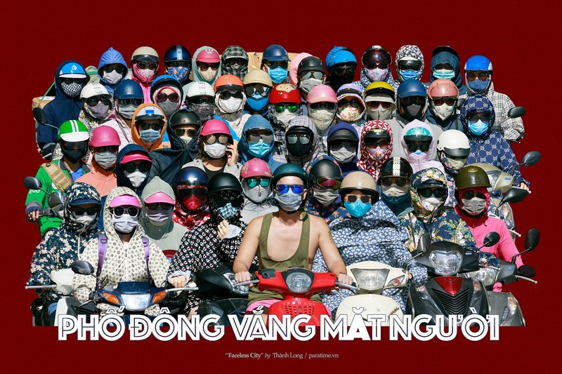 Phố đông vắng mặt người