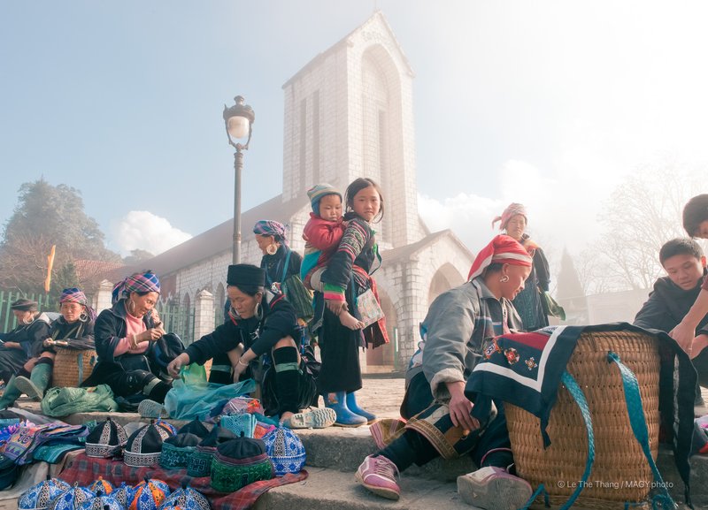 Thị trấn Sa Pa trong mây