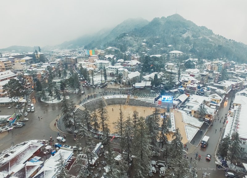 Thị trấn Sa Pa mùa đông