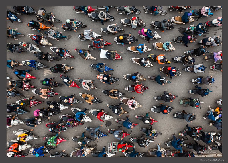 Giao thông Hà Nội nhìn từ trên cao
