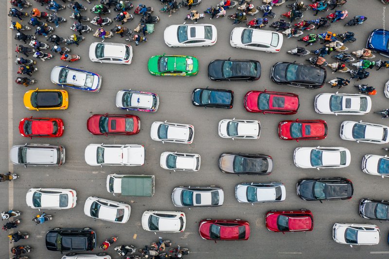 Giao thông Hà Nội nhìn từ trên cao