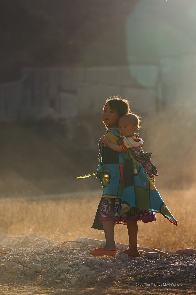 Trẻ con ở Mộc Châu