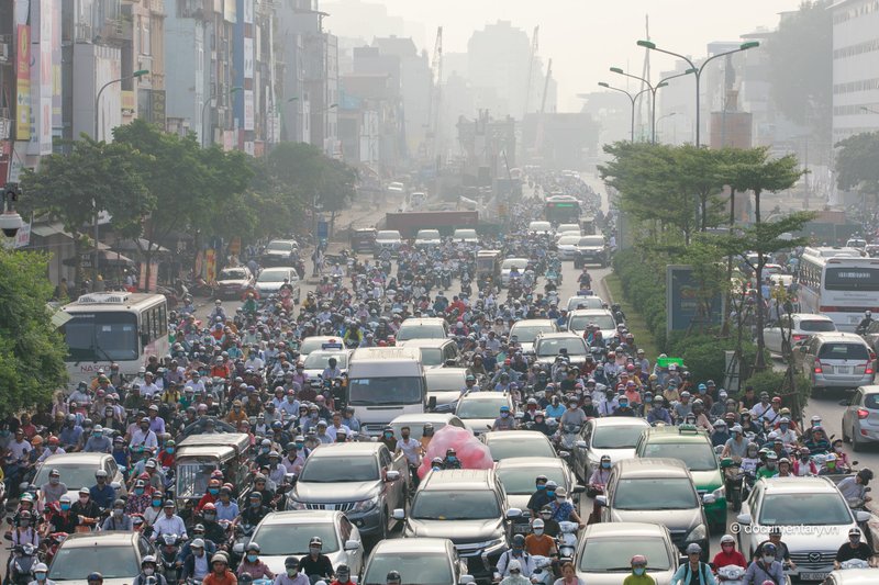 Buổi sáng ở ngã tư Sở