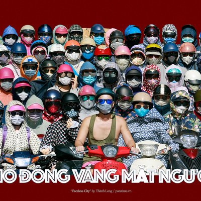 Phố đông vắng mặt người