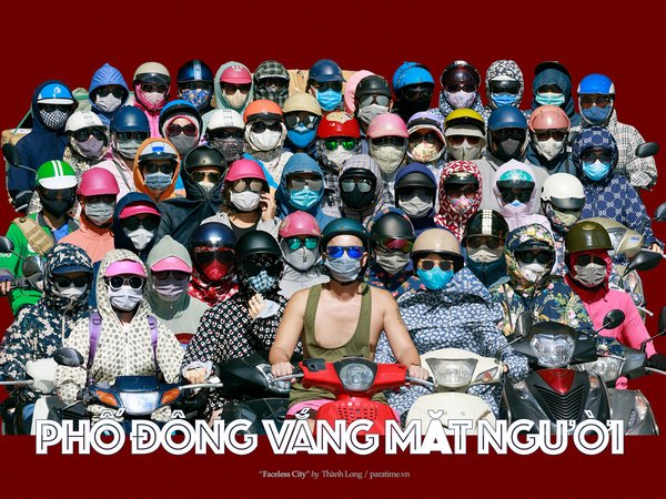 Phố đông vắng mặt người