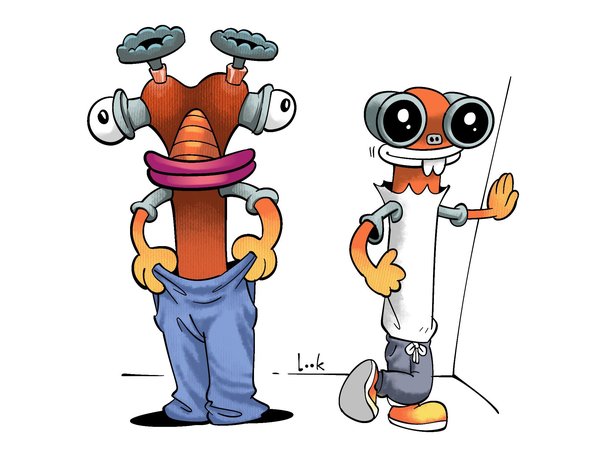 Minh hoạ nhân vật hoạt hình vòi cứu hoả với phong cách vui nhộn và màu sắc tươi sáng